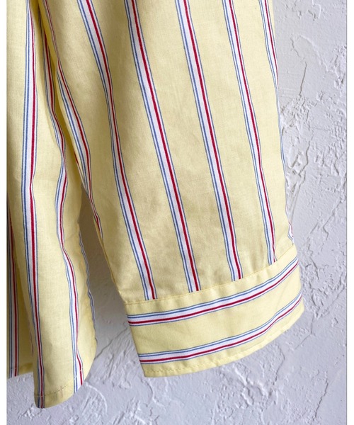 She's Closet(シーズクローゼット)の「レギュラーカラーマルチストライプ柄ブロードビッグシャツ(シャツ/ブラウス・レディース・サックスブルー/イエロー/ミント・FREE)」の21枚目の写真
