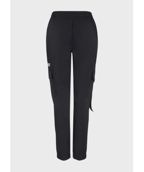 EMPORIO ARMANI EA7（エンポリオアルマーニイーエーセブン）の「【エンポリオ アルマーニ EA7】EA7サイドロゴベルト カーゴジョガーパンツ（カーゴパンツ・レディース・ブラック・MEDIUM/SMALL/LARGE/X-SMALL）」の5枚目の写真