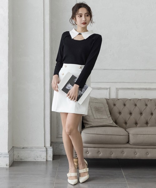 Julia Boutique（ジュリアブティック）の「ベルト付きセパレートパンプス/22003（パンプス・レディース・ブラック/ベージュ/グリーン/アイボリー/ブラック系・LL/3L/S/M/L）」の6枚目の写真