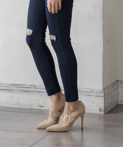 Julia Boutique（ジュリアブティック）の「ベルト付きセパレートパンプス/22003（パンプス・レディース・ブラック/ベージュ/グリーン/アイボリー/ブラック系・LL/3L/S/M/L）」の18枚目の写真