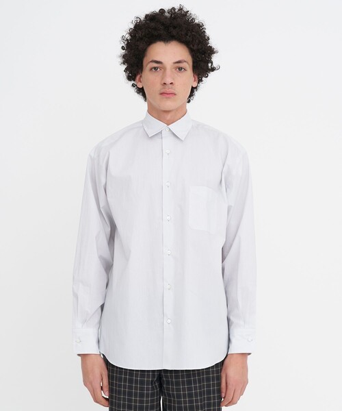 トップス MARKAWARE COMFORT FIT SHIRTS 1 white COMFORT FIT SHIRT(1 WHITE): MARKAWARE/marka: MENS｜ STUDIOUS