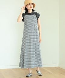BEAMS BOY（ビームスボーイ）の「BEAMS BOY / ギンガム ジャカード キャミ ワンピース（ワンピース・レディース）」