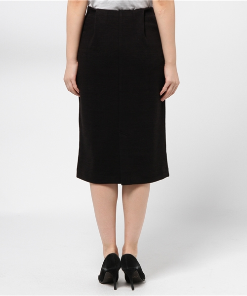 ROSE BUD（ローズバッド）の「LCTB-15108 W/ELASTIC STRAIGHT SKIRT（スカート・レディース・ホワイト/ブラック/ミックスグレー/オリーブ/ブルー・ONE SIZE）」の10枚目の写真