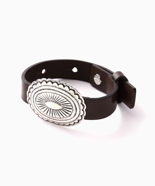 ROSE BUD（ローズバッド）の「(LEFIJE)コンチョブレスレット（ブレスレット・レディース・ブラック/ブラウン・FREE）」の5枚目の写真