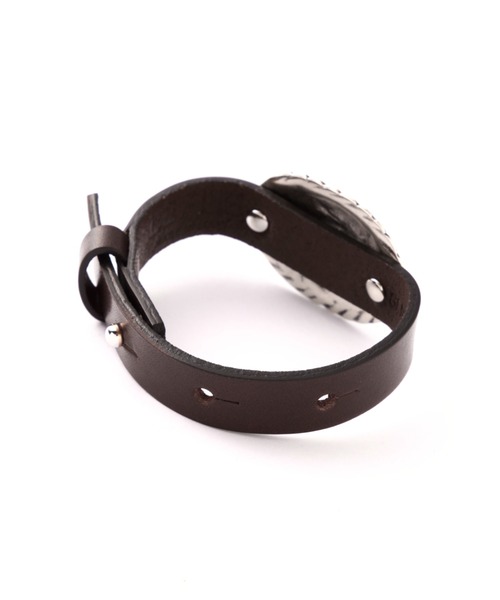 ROSE BUD（ローズバッド）の「(LEFIJE)コンチョブレスレット（ブレスレット・レディース・ブラック/ブラウン・FREE）」の6枚目の写真