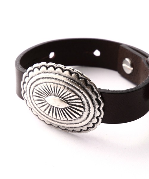 ROSE BUD（ローズバッド）の「(LEFIJE)コンチョブレスレット（ブレスレット・レディース・ブラック/ブラウン・FREE）」の7枚目の写真