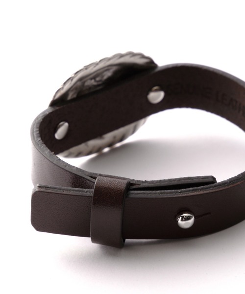 ROSE BUD（ローズバッド）の「(LEFIJE)コンチョブレスレット（ブレスレット・レディース・ブラック/ブラウン・FREE）」の8枚目の写真