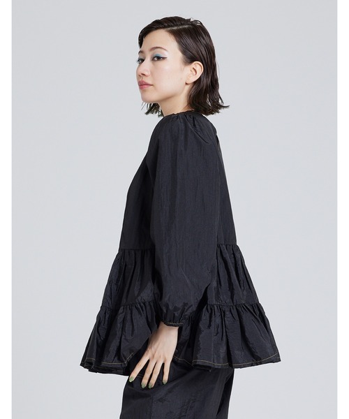 Little sunny bite（リトルサニーバイト）の「Nylon frill dress（ワンピース・レディース・オレンジ/ブラック/グリーン/ホワイト・SMALL/MEDIUM）」の7枚目の写真