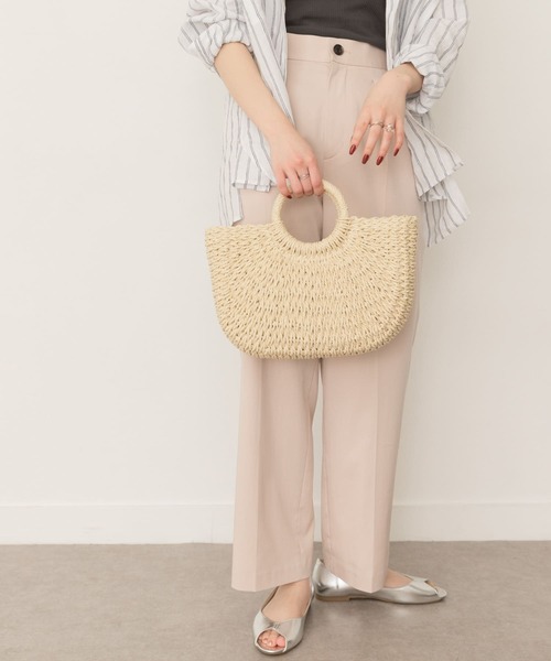 RODE SKO（ロデスコ）の「ラウンドハンドルかごバッグ（ハンドバッグ・レディース・ブラウン/アイボリー・ONE）」の13枚目の写真