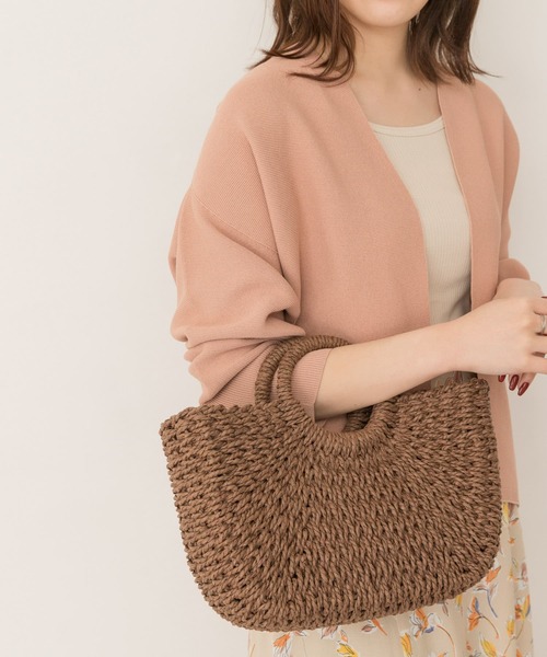 RODE SKO（ロデスコ）の「ラウンドハンドルかごバッグ（ハンドバッグ・レディース・ブラウン/アイボリー・ONE）」の11枚目の写真