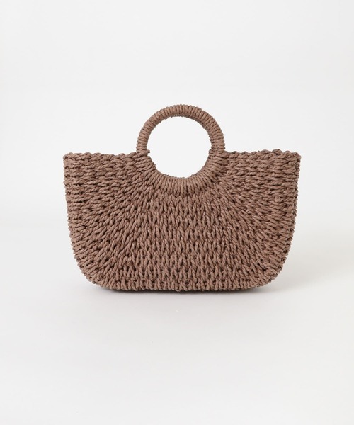 RODE SKO（ロデスコ）の「ラウンドハンドルかごバッグ（ハンドバッグ・レディース・ブラウン/アイボリー・ONE）」の20枚目の写真