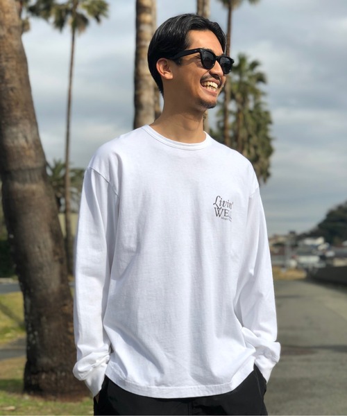 MAGIC NUMBER（マジック ナンバー）の「【MAGIC NUMBER】LIVIN' WELL US COTTON L/S TEE(LOOSE FIT)（Tシャツ/カットソー・メンズ・ホワイト・X-LARGE/LARGE/MEDIUM）」の9枚目の写真