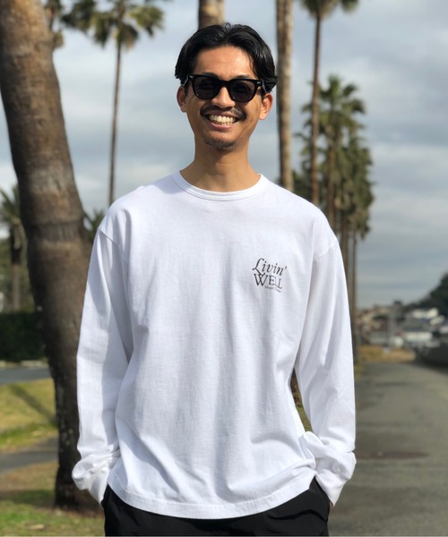 MAGIC NUMBER（マジック ナンバー）の「【MAGIC NUMBER】LIVIN' WELL US COTTON L/S TEE(LOOSE FIT)（Tシャツ/カットソー・メンズ・ホワイト・X-LARGE/LARGE/MEDIUM）」の8枚目の写真
