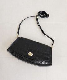 fredy emue | 【M ROSE/エムローズ】型押しカーブフォルム ショルダーバッグ(ショルダーバッグ)