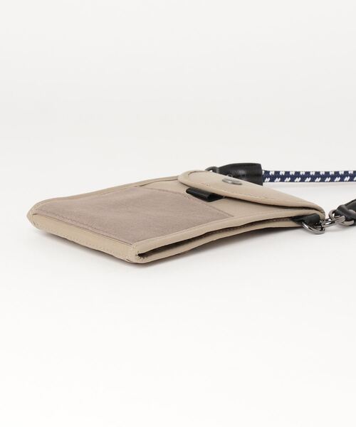 gym master（ジムマスター）の「ナイロンｘスウェットスマホポーチ（スマホケース/カバー・メンズ・ブラック/ターコイズブルー/グレー/マスタード/ベージュ・FREE）」の7枚目の写真