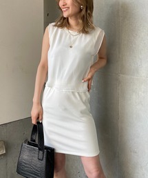 シフォンレイヤードワンピース