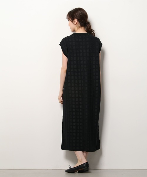EACH.(イーチ)の「EACH(イーチ) PLAID KNIT ONE PIECE(ワンピース・レディース・グリーン/ブラック・FREE)」の15枚目の写真