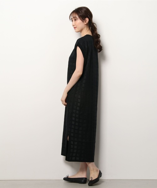 EACH.(イーチ)の「EACH(イーチ) PLAID KNIT ONE PIECE(ワンピース・レディース・グリーン/ブラック・FREE)」の16枚目の写真