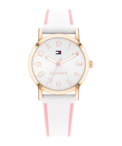 TOMMY HILFIGER(トミーヒルフィガー)の「【TOMMY HILFIGER】トミーヒルフィガー KIDS クォーツ 腕時計(アナログ腕時計・キッズ・ホワイト/マルチ/ホワイト×ブルー・FREE)」の2枚目の写真