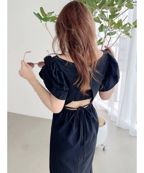 RESEXXY（リゼクシー）の「バックリボンマーメイドワンピース（ワンピース・レディース・ブラック/ブラウン/オフホワイト/グリーン・FREE）」の17枚目の写真