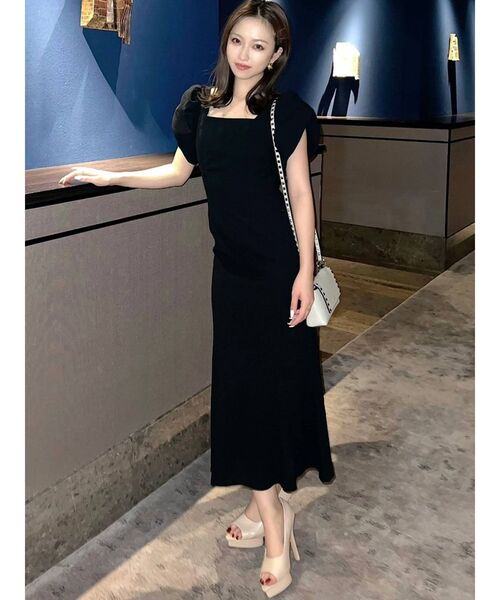 RESEXXY（リゼクシー）の「バックリボンマーメイドワンピース（ワンピース・レディース・ブラック/ブラウン/オフホワイト/グリーン・FREE）」の12枚目の写真