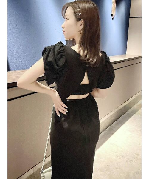 RESEXXY（リゼクシー）の「バックリボンマーメイドワンピース（ワンピース・レディース・ブラック/ブラウン/オフホワイト/グリーン・FREE）」の18枚目の写真