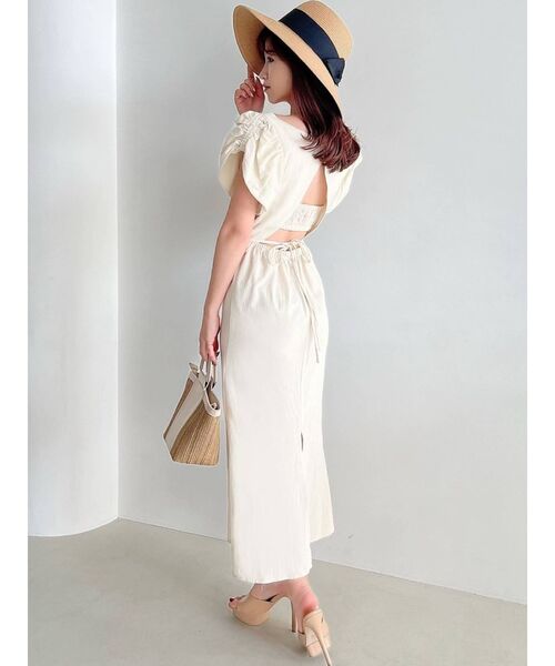 RESEXXY（リゼクシー）の「バックリボンマーメイドワンピース（ワンピース・レディース・ブラック/ブラウン/オフホワイト/グリーン・FREE）」の14枚目の写真