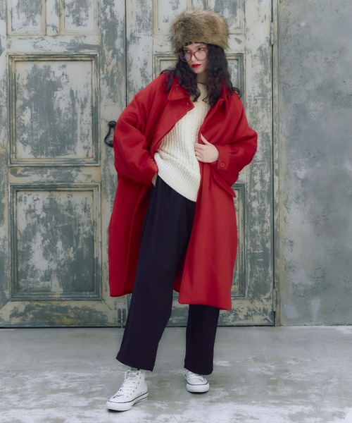 manana suerte（マニャーナスエルテ）の「ツイードニット（ニット/セーター・レディース・その他1/ブラック/オフホワイト/ボルドー・FREE）」の13枚目の写真