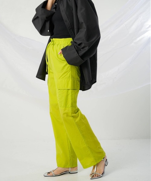 ず*ち様 シャルボン LIMONTA ナイロン ロング カーゴ パンツ ランニン ず*ち様 シャルボン LIMONTA ナイロン ロング カーゴ パンツ ランニン