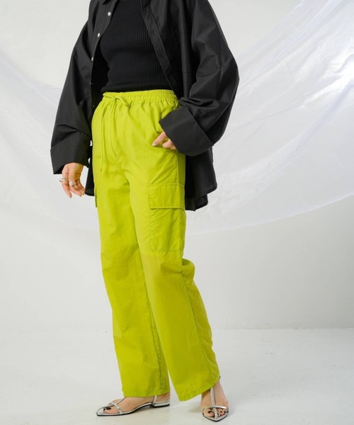 bohmal(ボマール)の「ナイロンカーゴパンツ/シャカパン(カーゴパンツ・レディース・ブラック/ピンク/グリーン/ライム/ロイヤルブルー/オレンジ・FREE)」の17枚目の写真