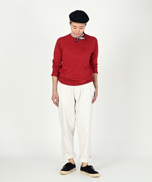 45R（フォーティファイブアール）の「おこめチノの908ポッポパンツ（チノパンツ・レディース・ベージュ/ホワイト/ダークベージュ・MEDIUM/LARGE/X-SMALL/SMALL/X-LARGE）」の5枚目の写真