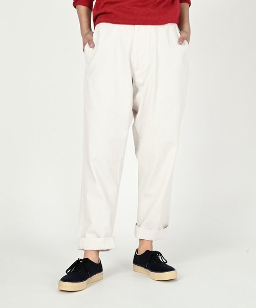 45R（フォーティファイブアール）の「おこめチノの908ポッポパンツ（チノパンツ・レディース・ベージュ/ホワイト/ダークベージュ・MEDIUM/LARGE/X-SMALL/SMALL/X-LARGE）」の6枚目の写真