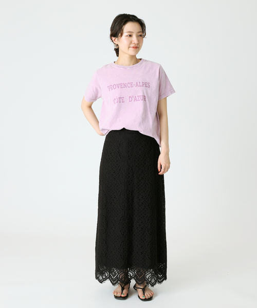 B.C STOCK（ベーセーストック）の「レース ナロースカート（スカート・レディース・ホワイト/ブラック/サックスブルー・SMALL/MEDIUM）」の4枚目の写真