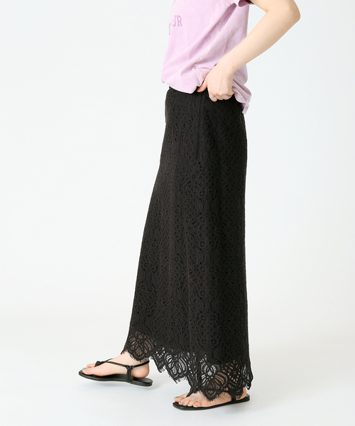 B.C STOCK（ベーセーストック）の「レース ナロースカート（スカート・レディース・ホワイト/ブラック/サックスブルー・SMALL/MEDIUM）」の5枚目の写真