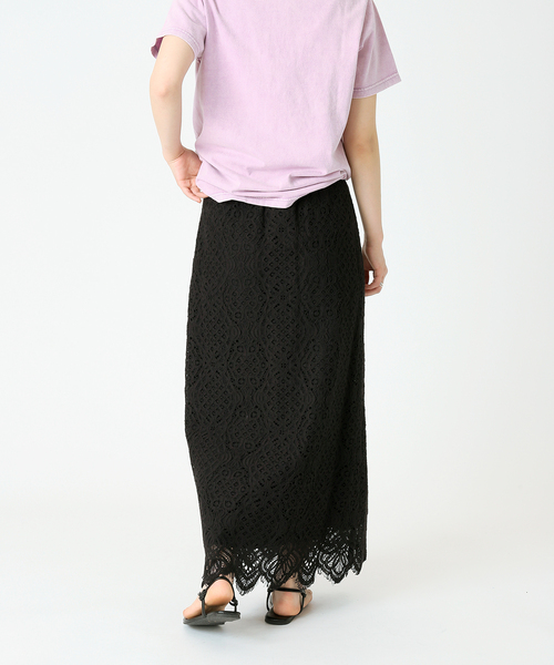 B.C STOCK（ベーセーストック）の「レース ナロースカート（スカート・レディース・ホワイト/ブラック/サックスブルー・SMALL/MEDIUM）」の6枚目の写真