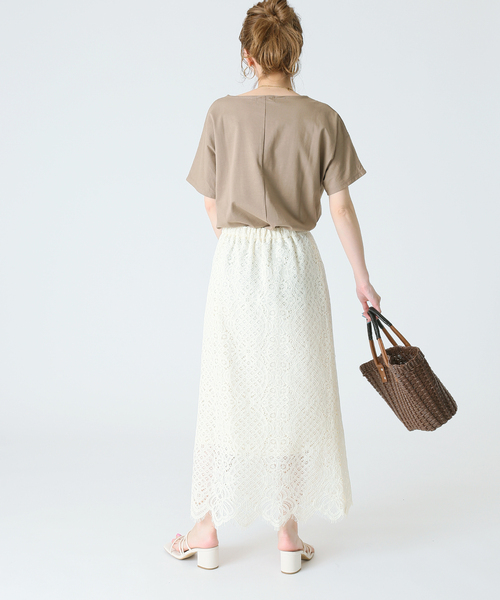 B.C STOCK（ベーセーストック）の「レース ナロースカート（スカート・レディース・ホワイト/ブラック/サックスブルー・SMALL/MEDIUM）」の12枚目の写真