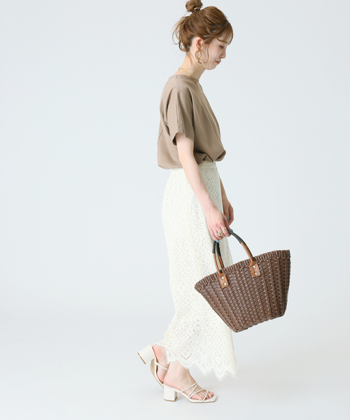 B.C STOCK（ベーセーストック）の「レース ナロースカート（スカート・レディース・ホワイト/ブラック/サックスブルー・SMALL/MEDIUM）」の13枚目の写真