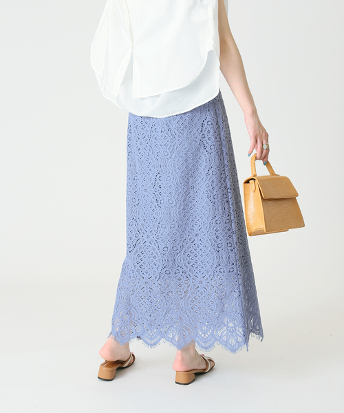 B.C STOCK（ベーセーストック）の「レース ナロースカート（スカート・レディース・ホワイト/ブラック/サックスブルー・SMALL/MEDIUM）」の17枚目の写真