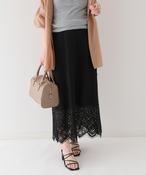 B.C STOCK（ベーセーストック）の「レース ナロースカート（スカート・レディース・ホワイト/ブラック/サックスブルー・SMALL/MEDIUM）」の19枚目の写真