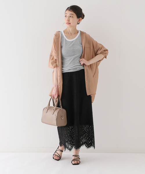 B.C STOCK（ベーセーストック）の「レース ナロースカート（スカート・レディース・ホワイト/ブラック/サックスブルー・SMALL/MEDIUM）」の20枚目の写真