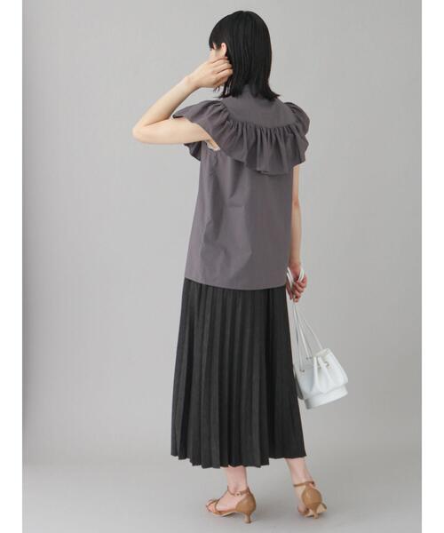 Te chichi CLASSIC（テチチクラシック）の「シャンブレーツイルプリーツスカート（スカート・レディース・ブラック/ブルー・ﾌﾘ-）」の19枚目の写真