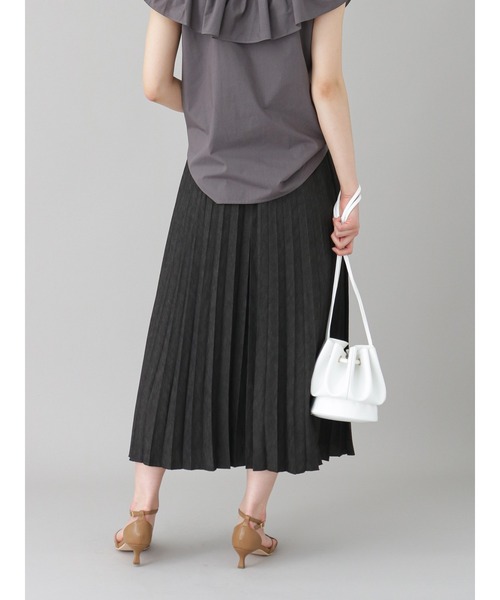 Te chichi CLASSIC（テチチクラシック）の「シャンブレーツイルプリーツスカート（スカート・レディース・ブラック/ブルー・ﾌﾘ-）」の11枚目の写真