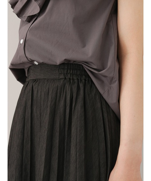 Te chichi CLASSIC（テチチクラシック）の「シャンブレーツイルプリーツスカート（スカート・レディース・ブラック/ブルー・ﾌﾘ-）」の12枚目の写真