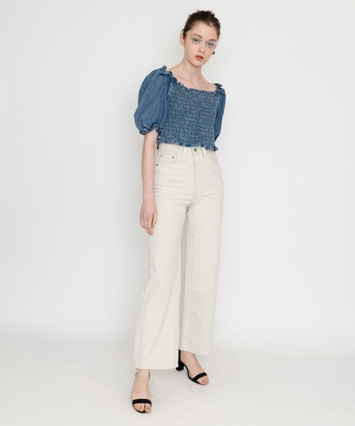 Levi's（リーバイス）の「ショートスリーブブラウス FREAKY FRIDAY（シャツ/ブラウス・レディース・インディゴブルー・S/M/XS）」の4枚目の写真