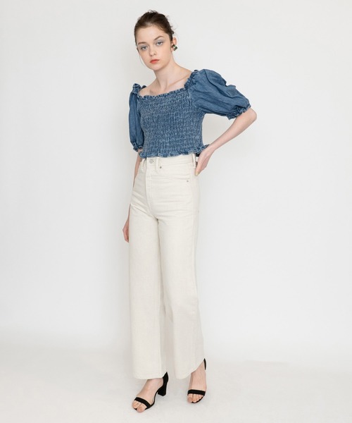 Levi's（リーバイス）の「ショートスリーブブラウス FREAKY FRIDAY（シャツ/ブラウス・レディース・インディゴブルー・S/M/XS）」の5枚目の写真