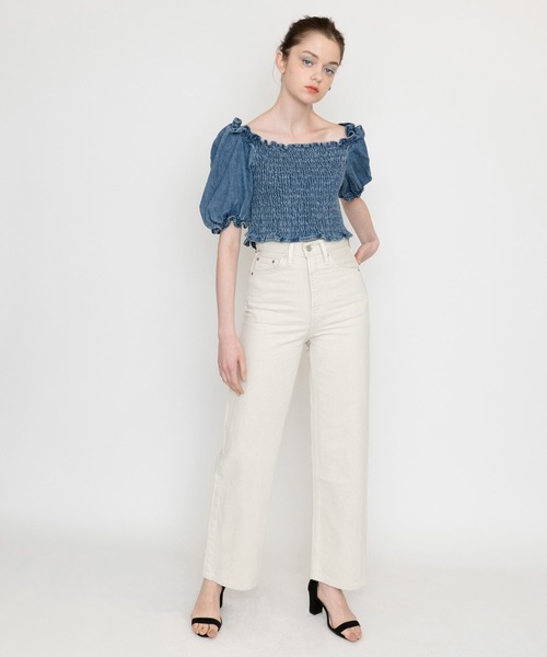 Levi's（リーバイス）の「ショートスリーブブラウス FREAKY FRIDAY（シャツ/ブラウス・レディース・インディゴブルー・S/M/XS）」の6枚目の写真