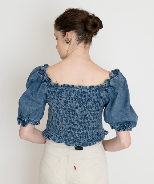 Levi's（リーバイス）の「ショートスリーブブラウス FREAKY FRIDAY（シャツ/ブラウス・レディース・インディゴブルー・S/M/XS）」の3枚目の写真