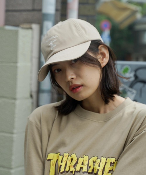 THRASHER（スラッシャー）の「GONZ ART 6P CAP/スラッシャーマークゴンザレス帽子(キャップ）（キャップ・メンズ・ブラック/ベージュ/ブラウン/カーキ・FREE）」の16枚目の写真