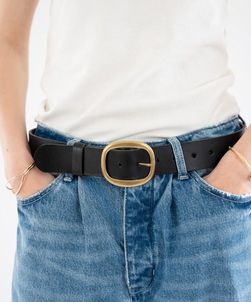 ALEXIA STAM(アリシアスタン)の「Leather Belt/レザーベルト(ベルト・レディース・ブラウン/ブラック・FREE)」の2枚目の写真
