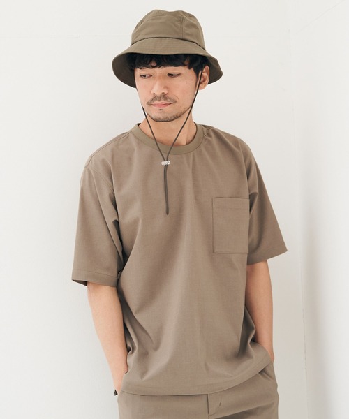 IKKA LOUNGE（イッカラウンジ）の「Reflax ストレッチシャツＴ（Tシャツ/カットソー・メンズ・オリーブ/ネイビー・L/S/M/XL）」の3枚目の写真
